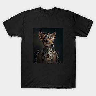 Tan Mini Pinscher - Medieval Queen T-Shirt